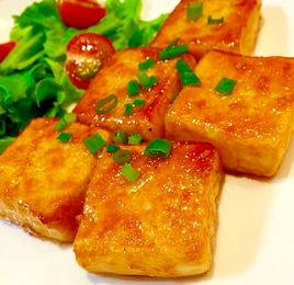 ガリバタ豆腐ステーキ